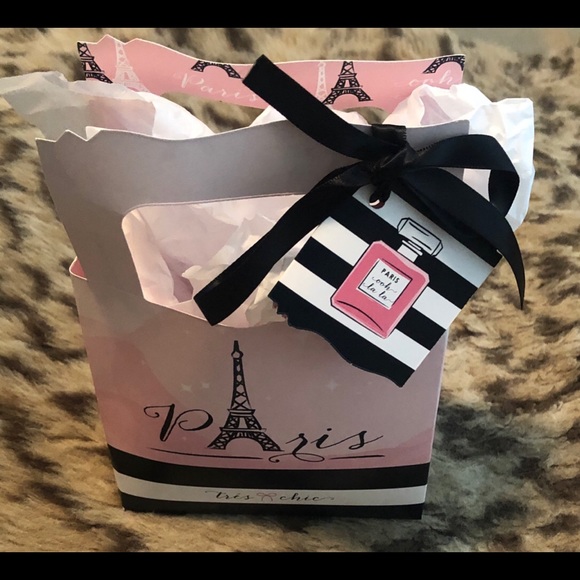 Paris Eiffel Tower Compact Mirror & Paris gift bag - Picture 4 of 4